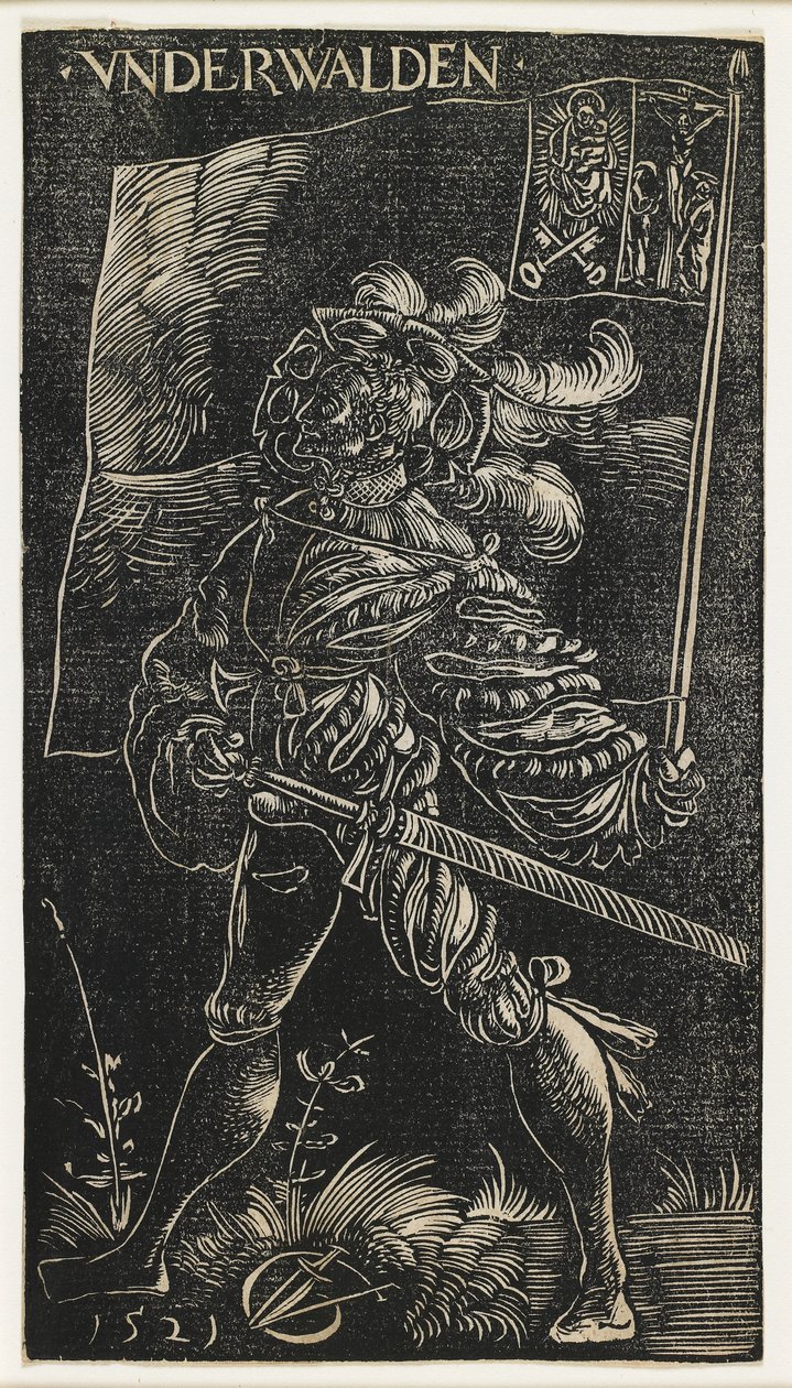 Der Fahnenträger von Unterwalden, 1521 von Urs Graf