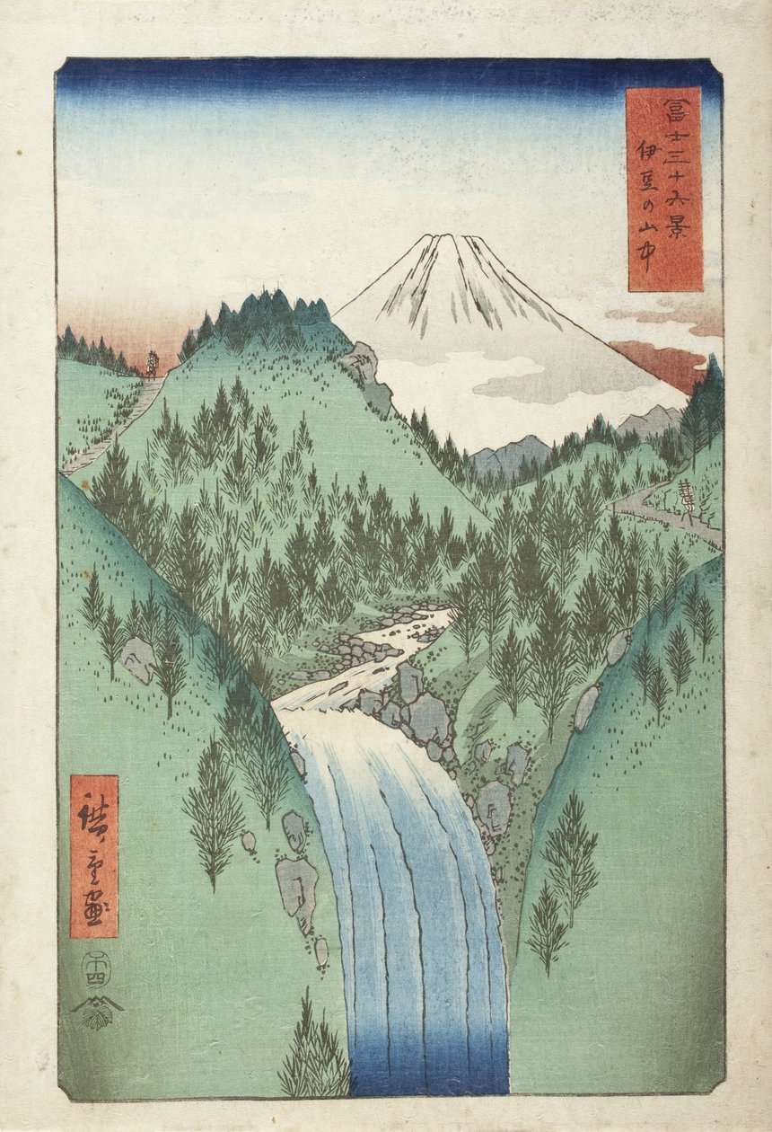 In den Bergen der Provinz Izu von Utagawa Hiroshige