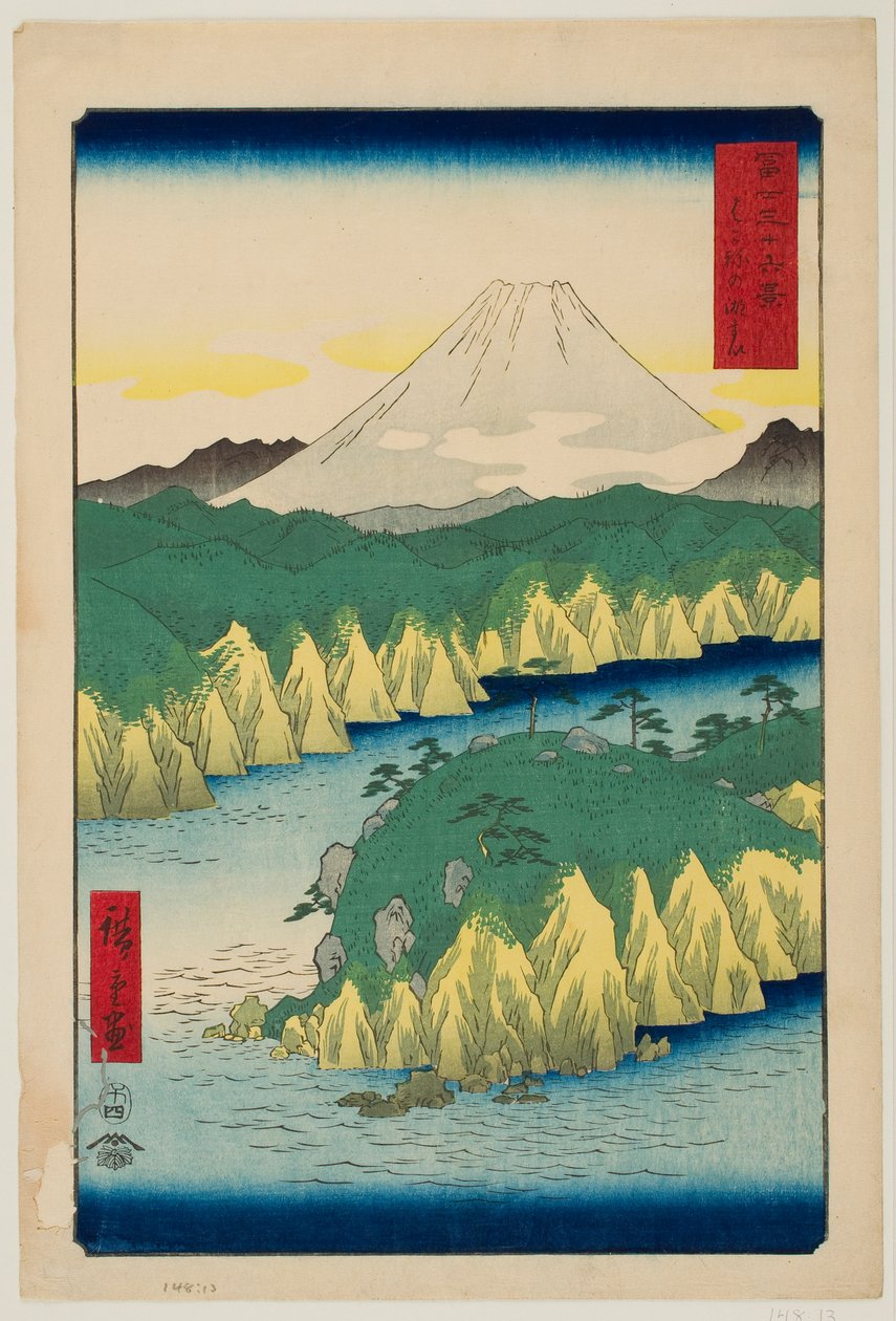 See bei Hakone, aus der Serie „36 Ansichten des Berges Fuji“ von Utagawa Hiroshige