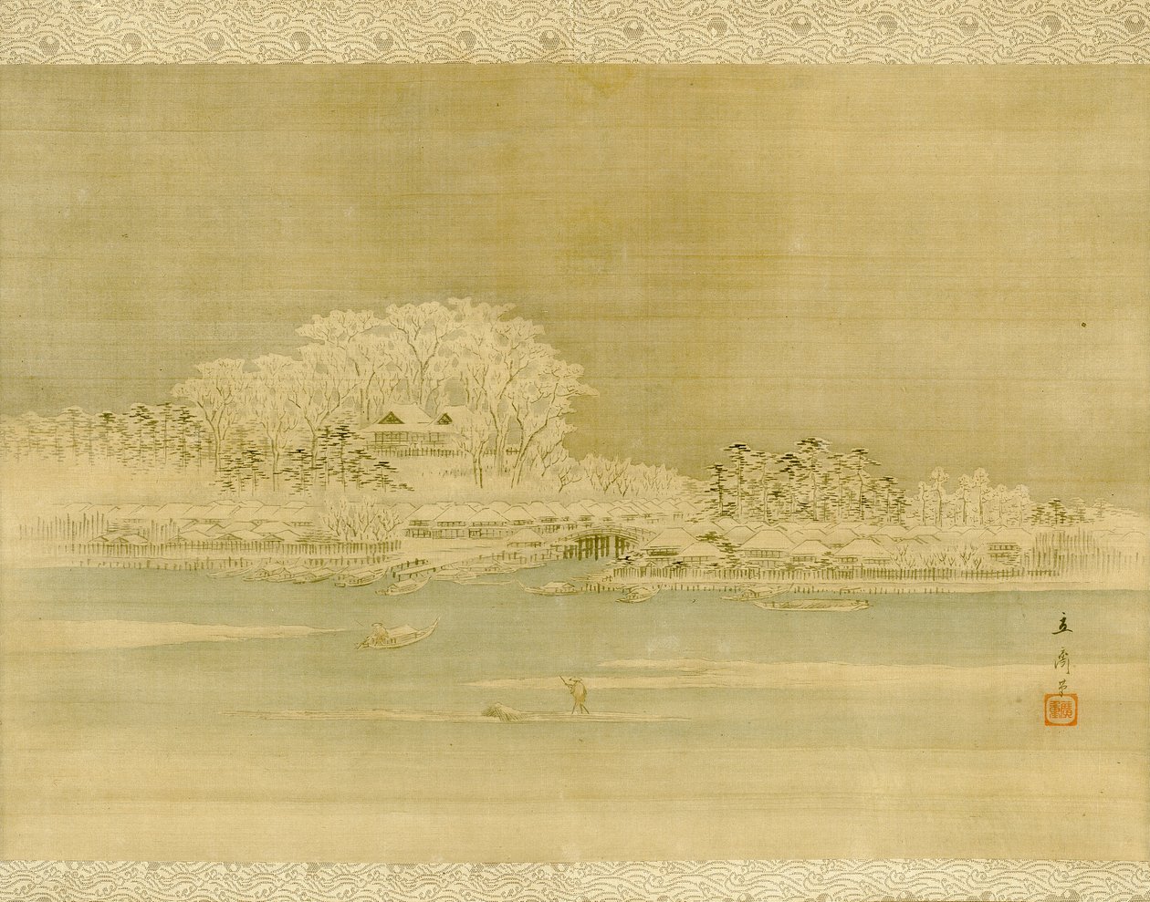 Matsuchiyama am Sumida-Fluss von Utagawa Hiroshige