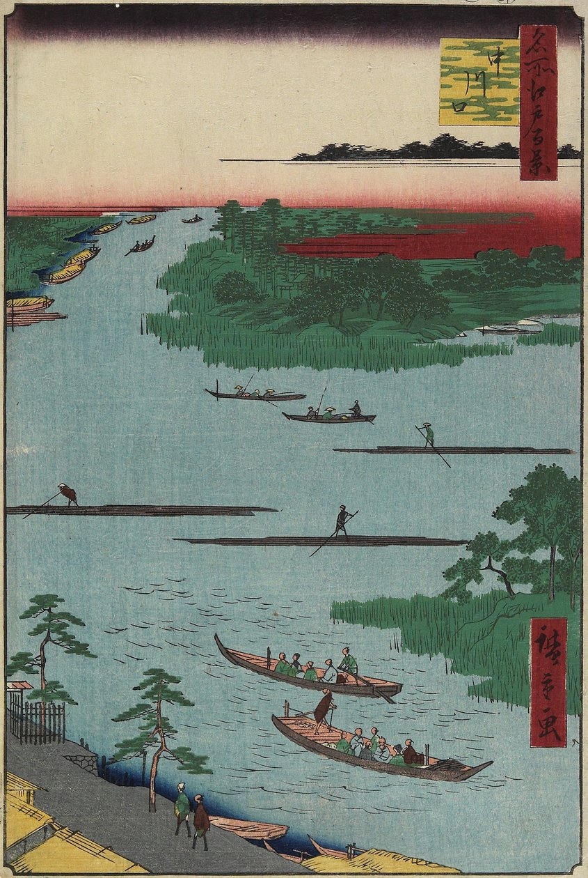 Nakagawa Flussmündung, März 1857 von Utagawa Hiroshige