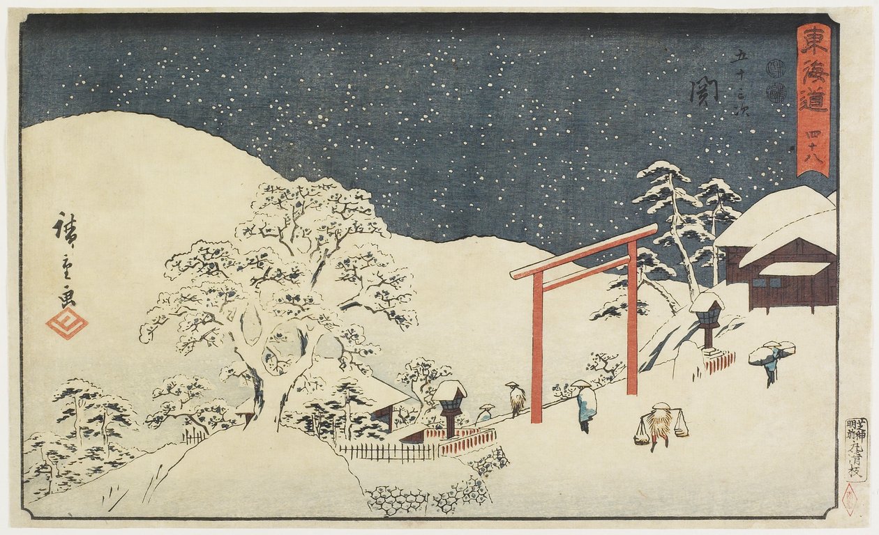 Nr. 48: Seki von Utagawa Hiroshige