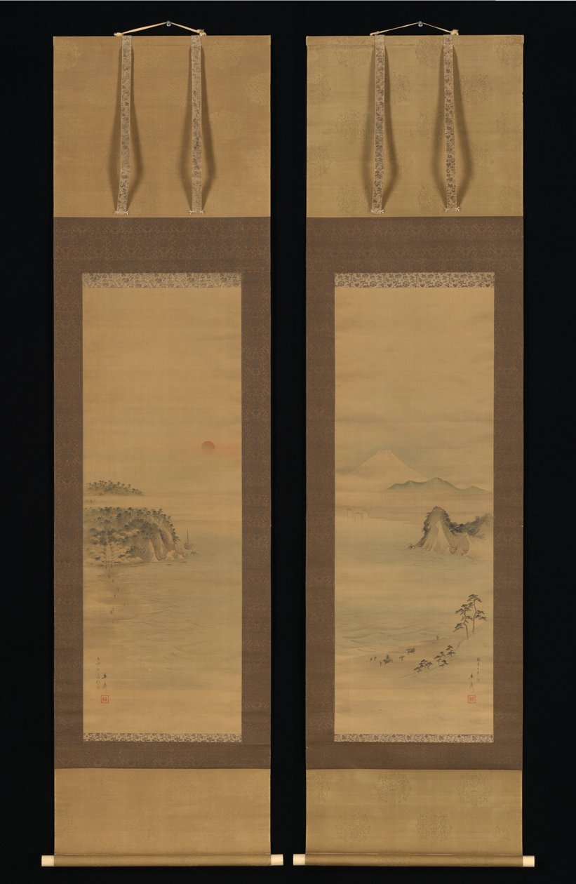 Shichirigahama und Enoshima von Utagawa Hiroshige