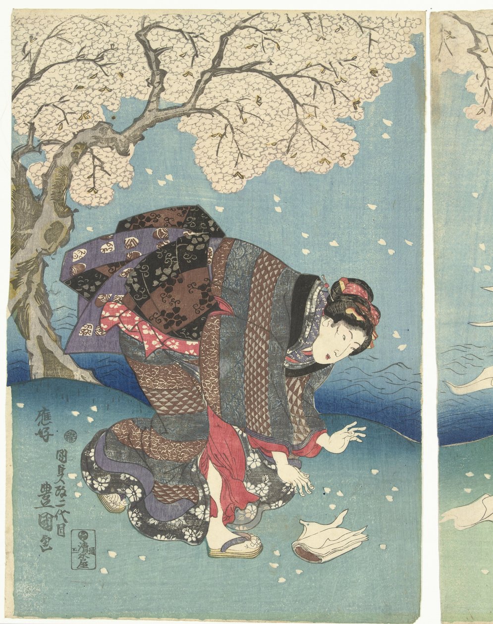 Stürmischer Tag am Sumida-Fluss von Utagawa Kunisada (I)
