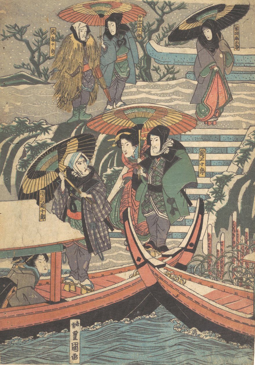 Druck, 19. Jahrhundert von Utagawa Kunisada
