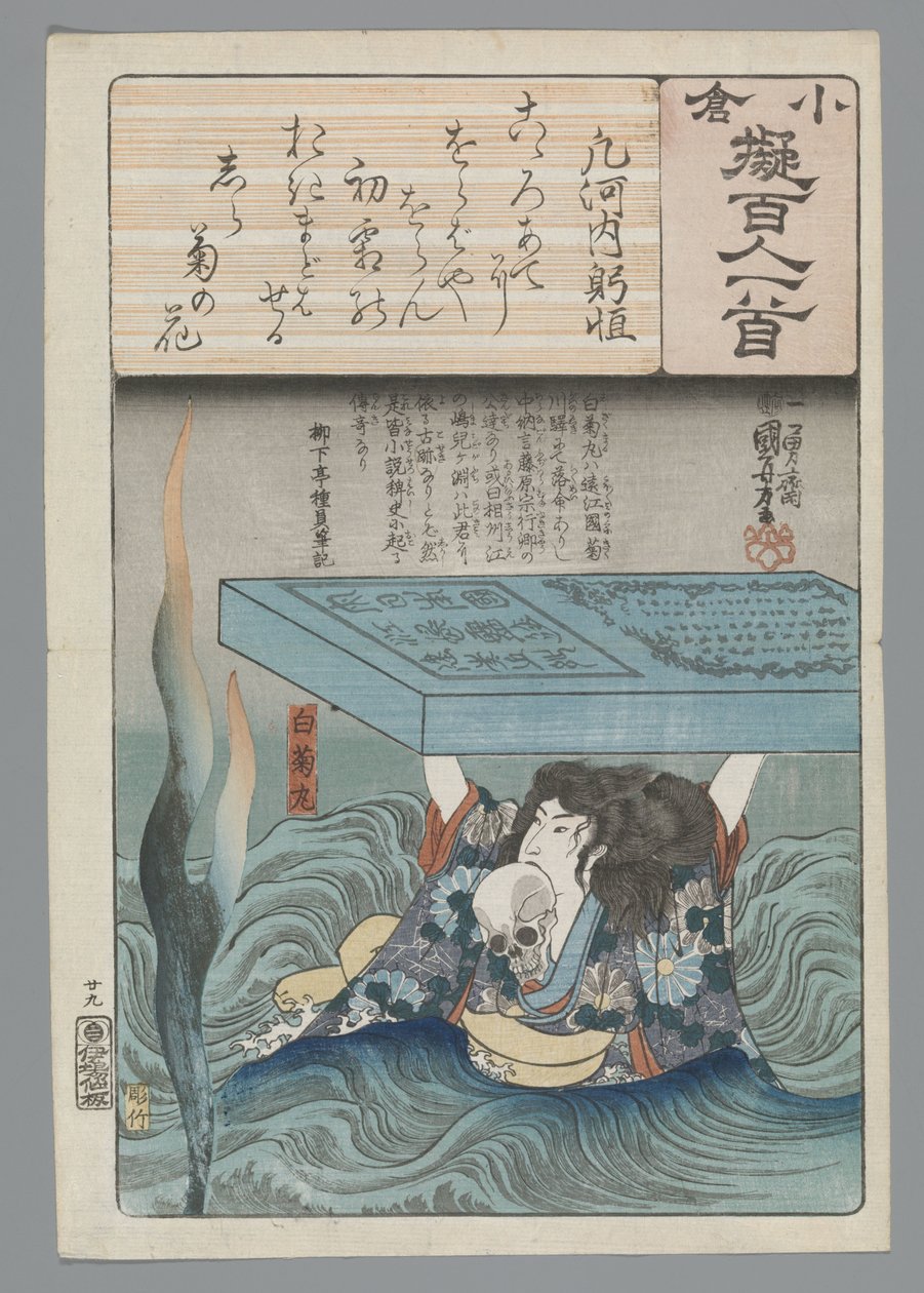 Ogura-Nachahmung der hundert Gedichte (Serientitel) von Utagawa Kuniyoshi