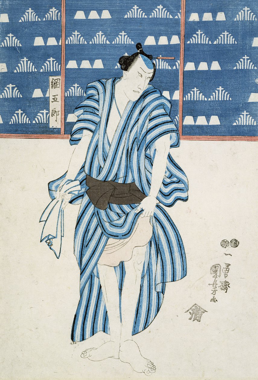 Porträt von Tunagore von Utagawa Kuniyoshi