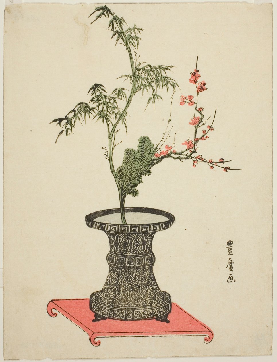 „Drei Freunde“ Ikebana von Utagawa Toyohiro