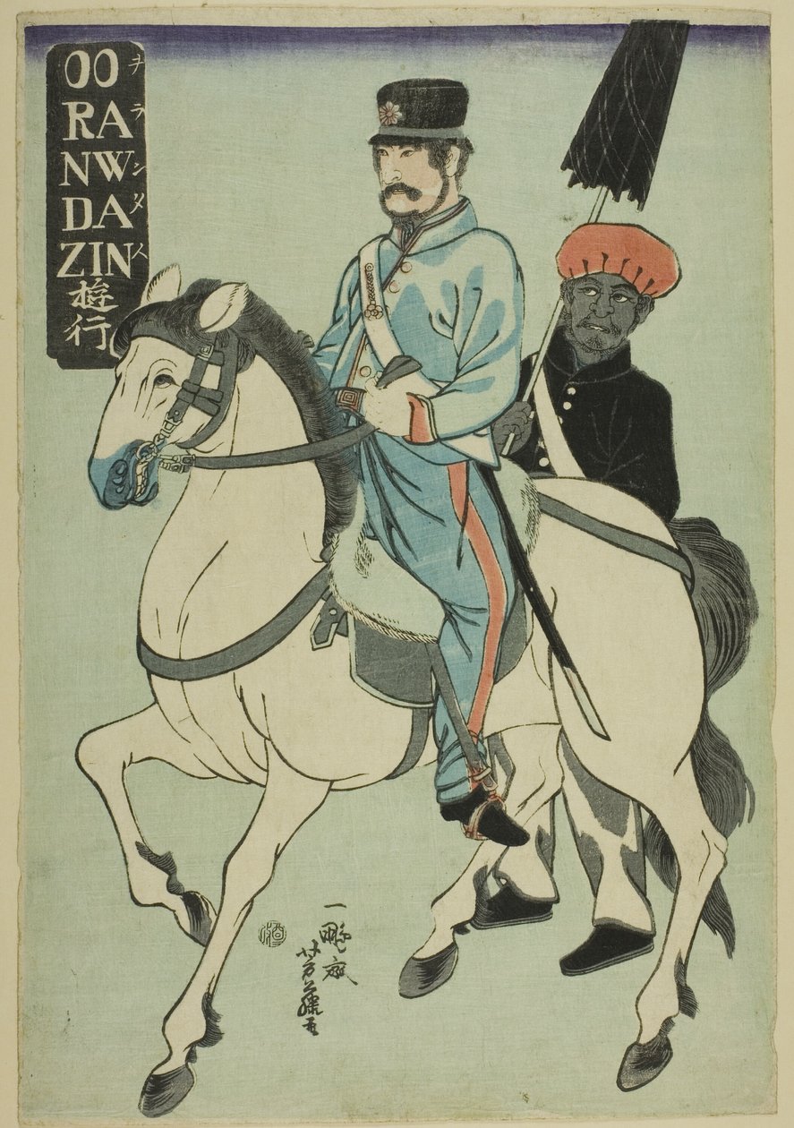 Spazierender Holländer (Orandajin yuko) von Utagawa Yoshifuji
