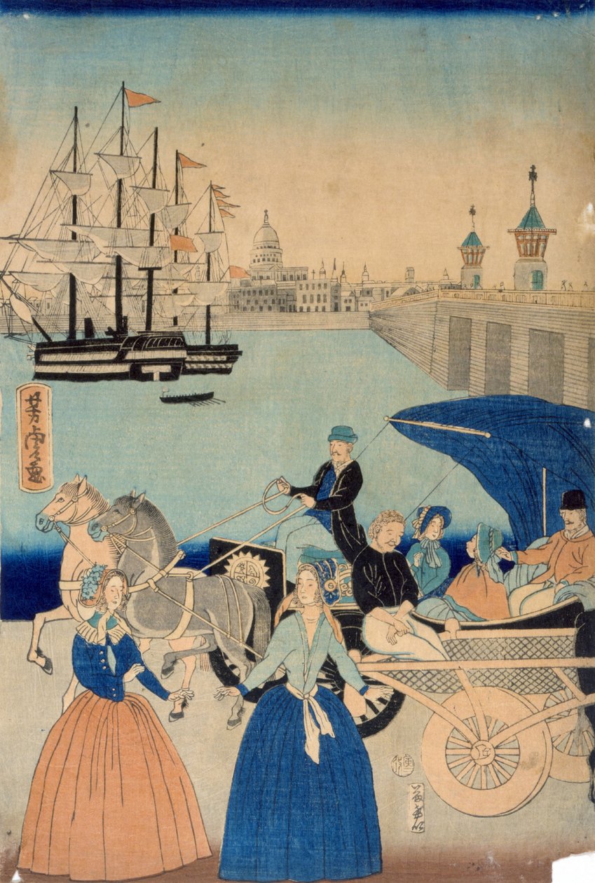 Bild von London, England von Utagawa Yoshitora