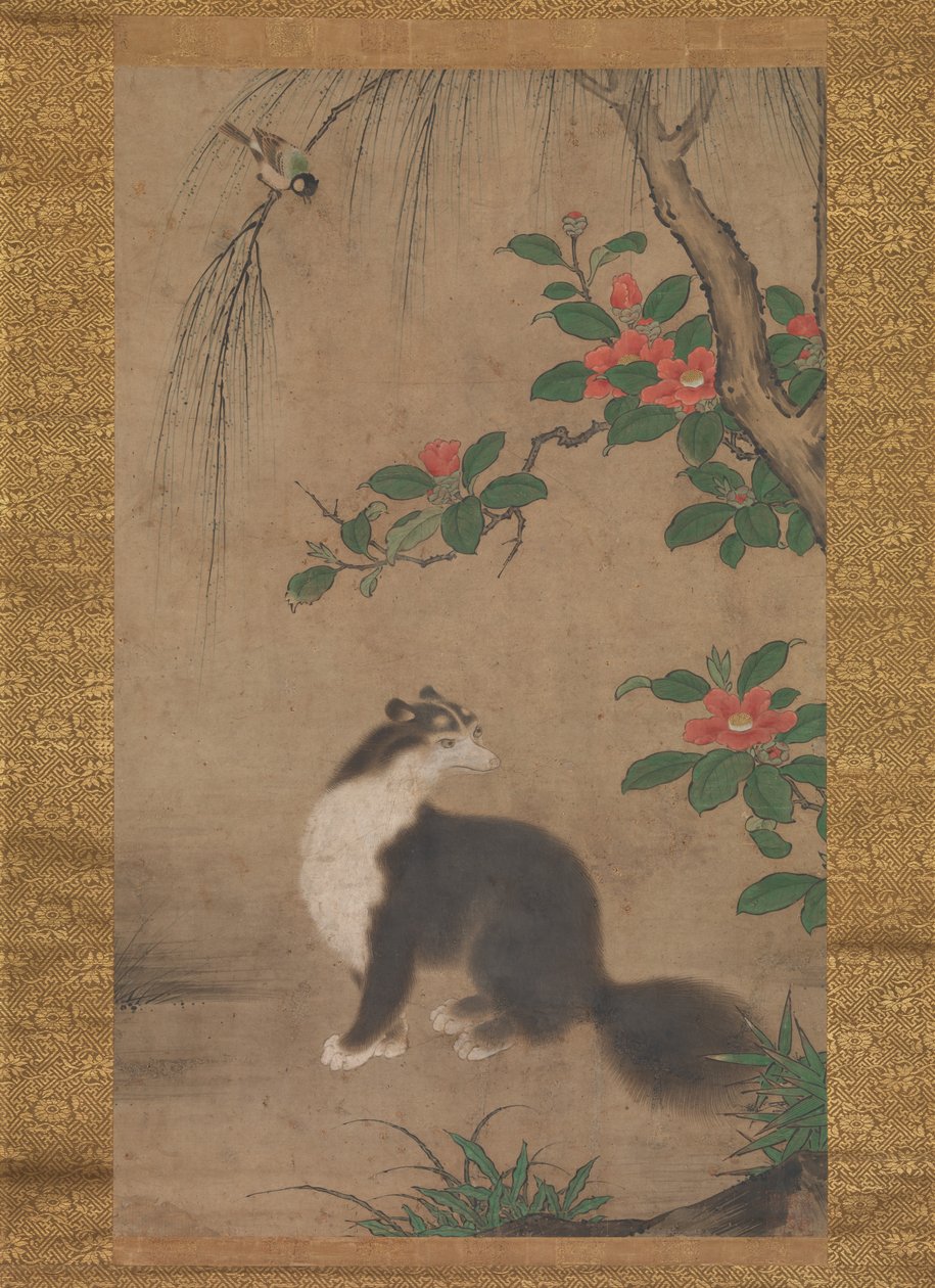 Moschuskatze, zweite Hälfte des 16. Jahrhunderts von Uto Gyoshi