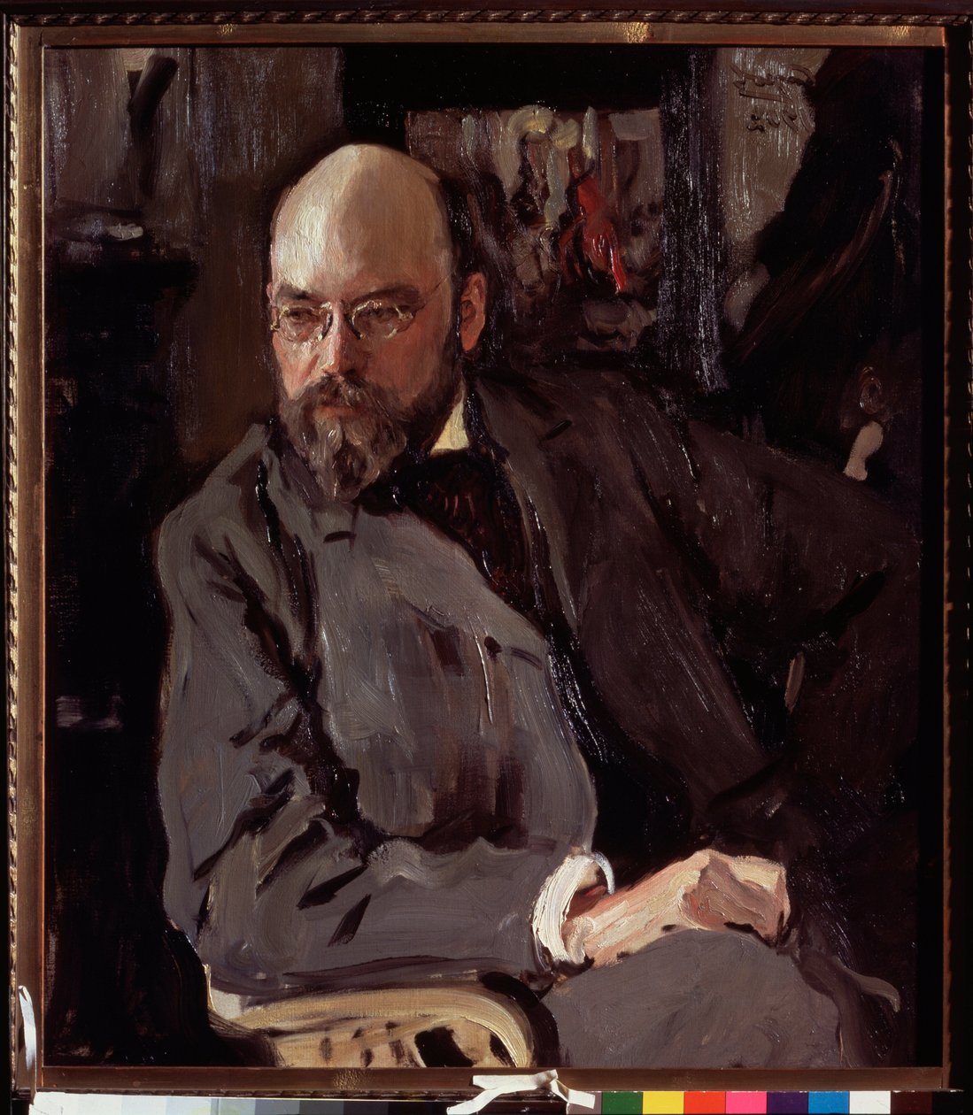 Porträt des Künstlers Ilya Ostroukhov von Valentin Aleksandrovich Serov