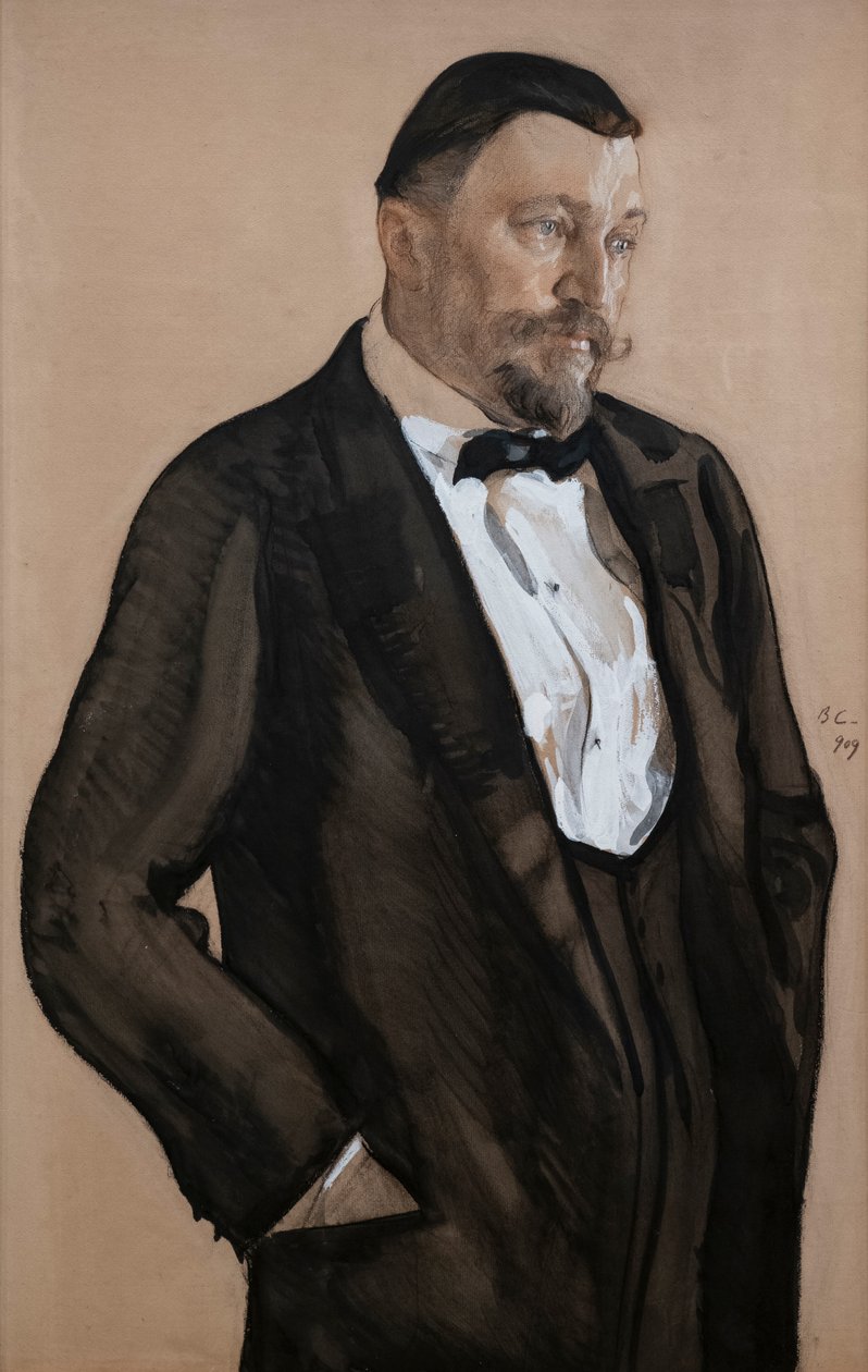 Porträt von Alexei Vikulovich Morozov von Valentin Aleksandrovich Serov