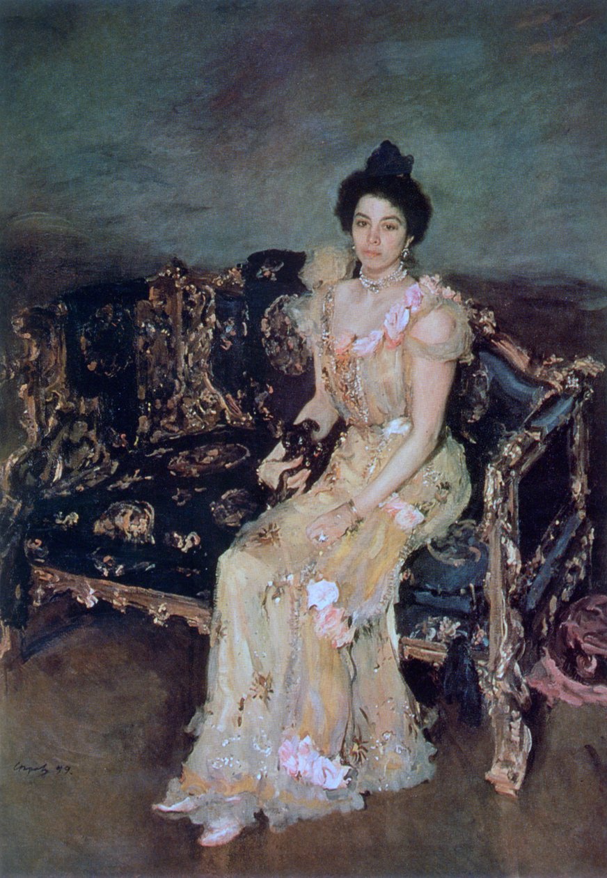 Porträt von Sofia Michailowna Botkina, 1899 von Valentin Aleksandrovich Serov