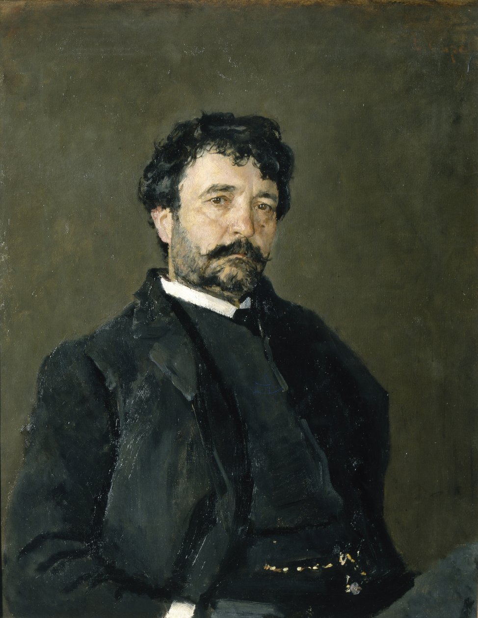 Porträt des Opernsängers Angelo Masini 1844-1926, 1890 von Valentin Aleksandrovich Serov