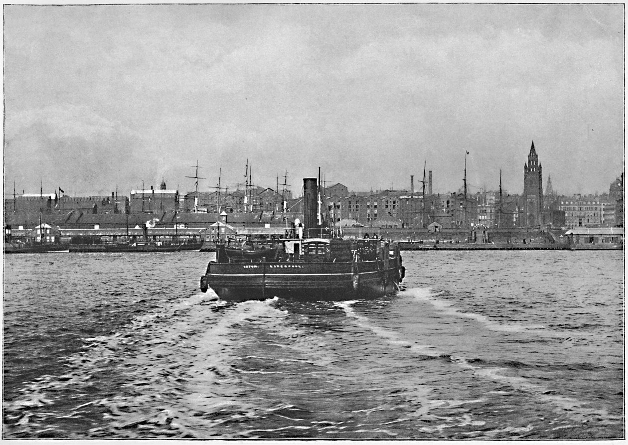 Liverpool vom Mersey aus von Valentine and Sons Ltd
