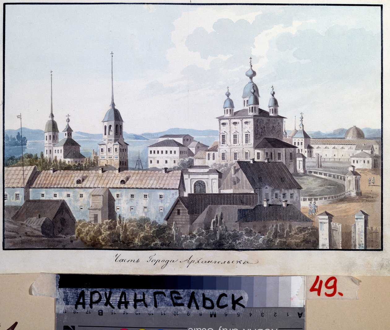 Ansicht der Stadt Archangelsk von Valeri Yemelyanovich Galyamin
