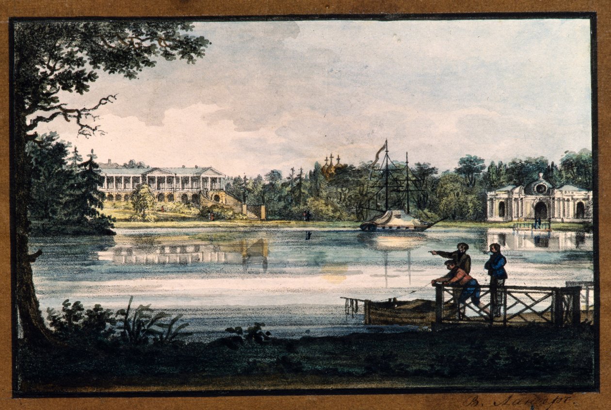 Cameron-Galerie im Katharinenpalast in Zarskoje Selo von Valerian Platonovich Langer
