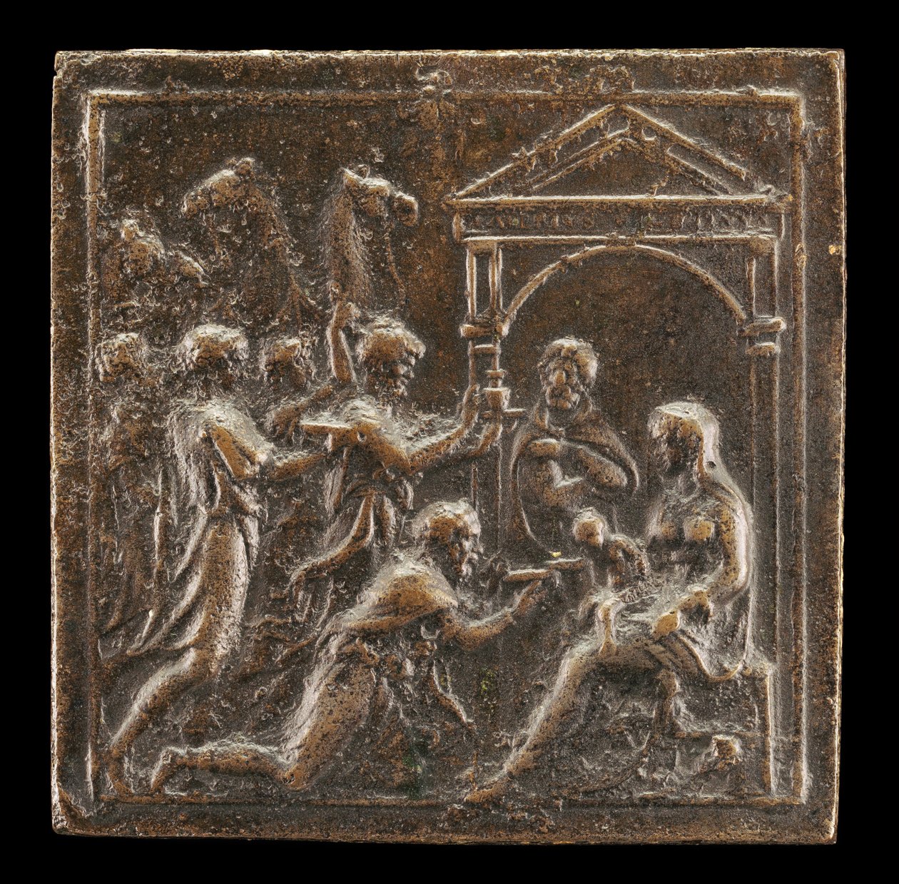 Die Anbetung der Heiligen Drei Könige, 1537 oder später von Valerio Belli