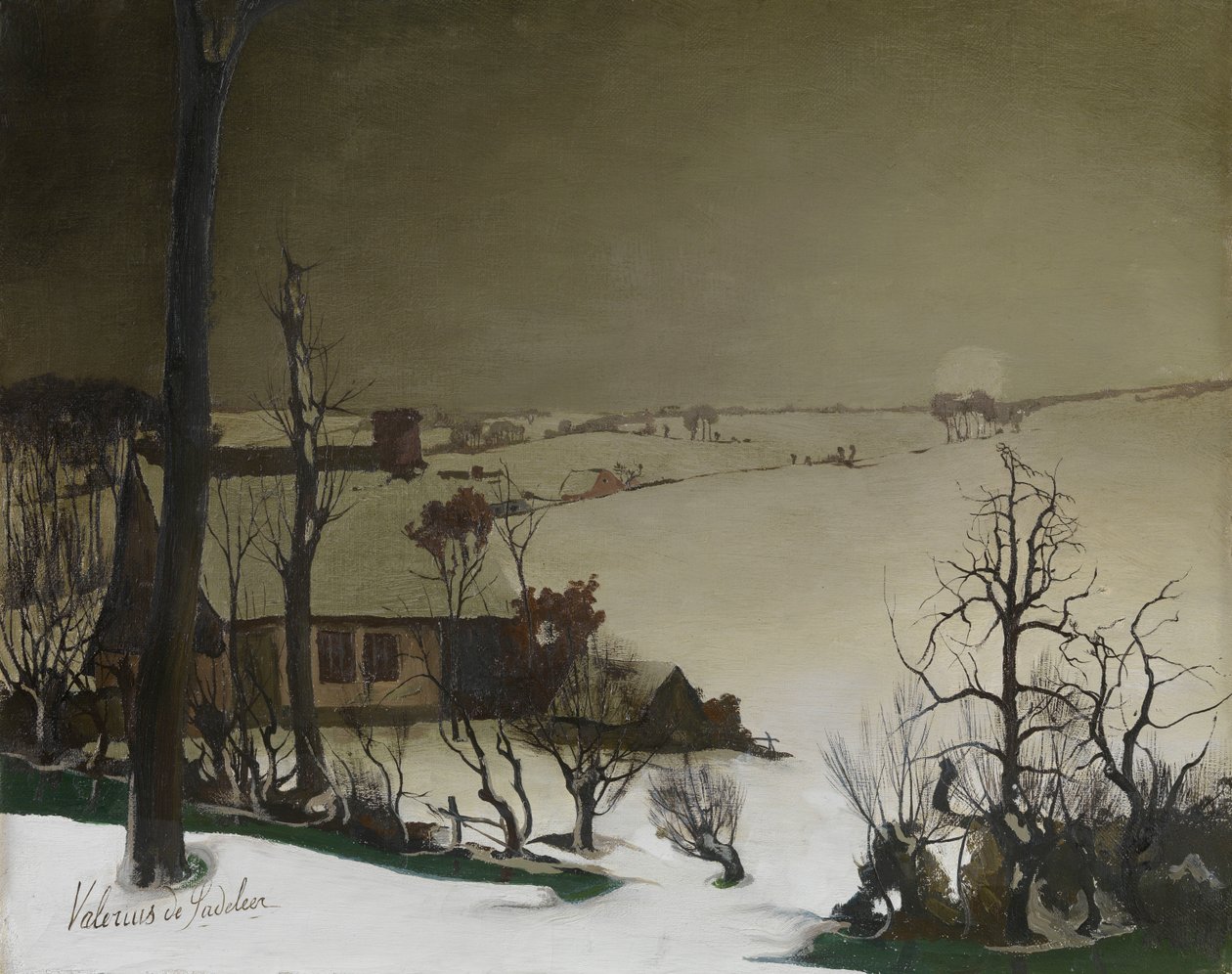 Winterlandschaft am Morgen von Valerius de Saedeleer