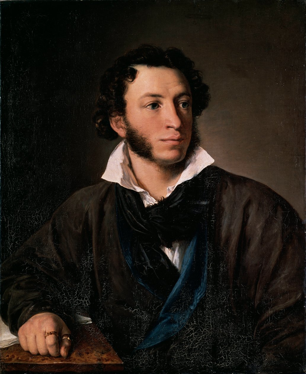 Porträt des Schriftstellers Alexander Puschkin von Vasili Andreevich Tropinin