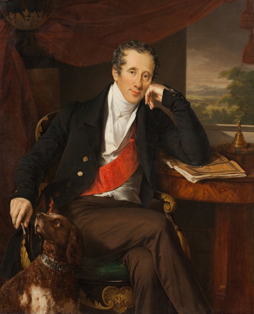 Porträt von Graf Nikita Petrowitsch Panin 1770-1837, 1830er von Vasili Andreevich Tropinin
