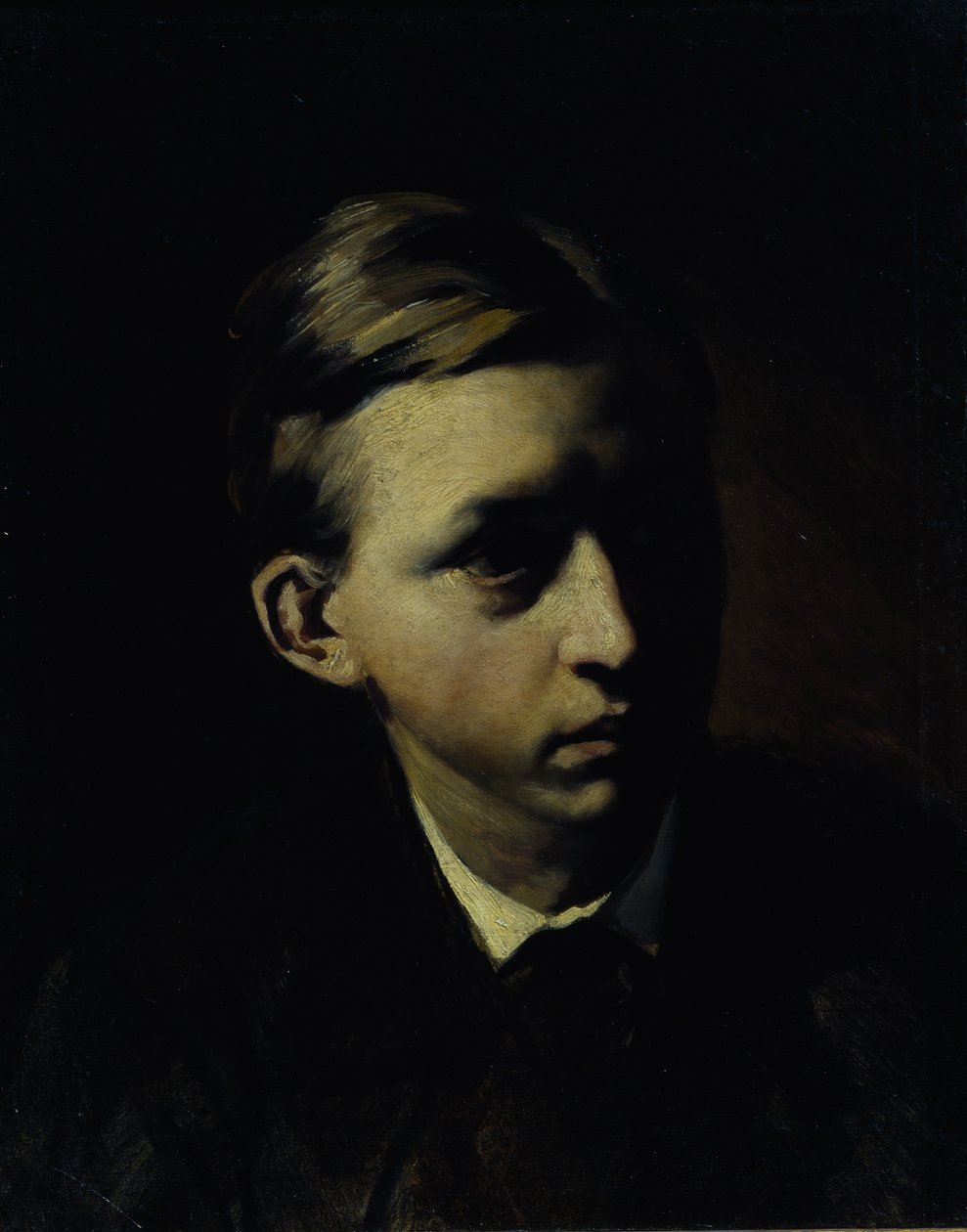 Porträt des Malers Nikolai Alexejewitsch Kasatkin 1859-1930, 1876 von Vasili Grigorevich Perov