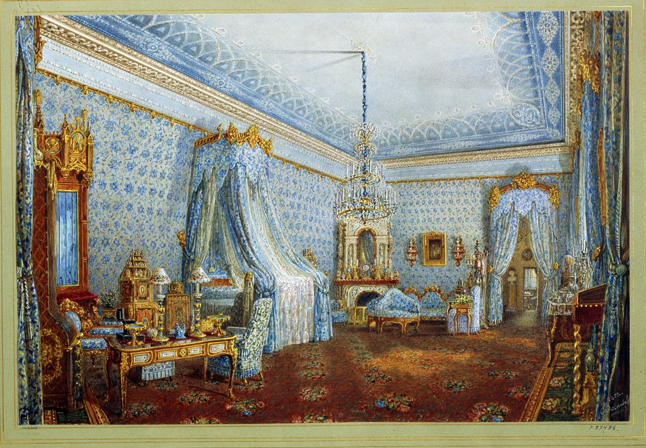 Das Zimmer im Jussupow-Palast in Sankt Petersburg von Vasili Semenovich Sadovnikov