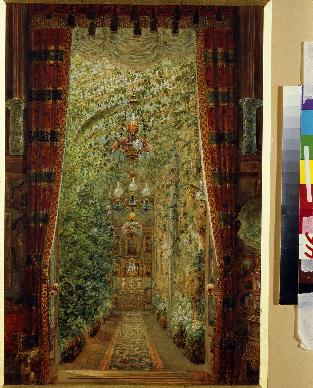 Der Wintergarten im Jussupow-Palast in Sankt Petersburg von Vasili Semenovich Sadovnikov