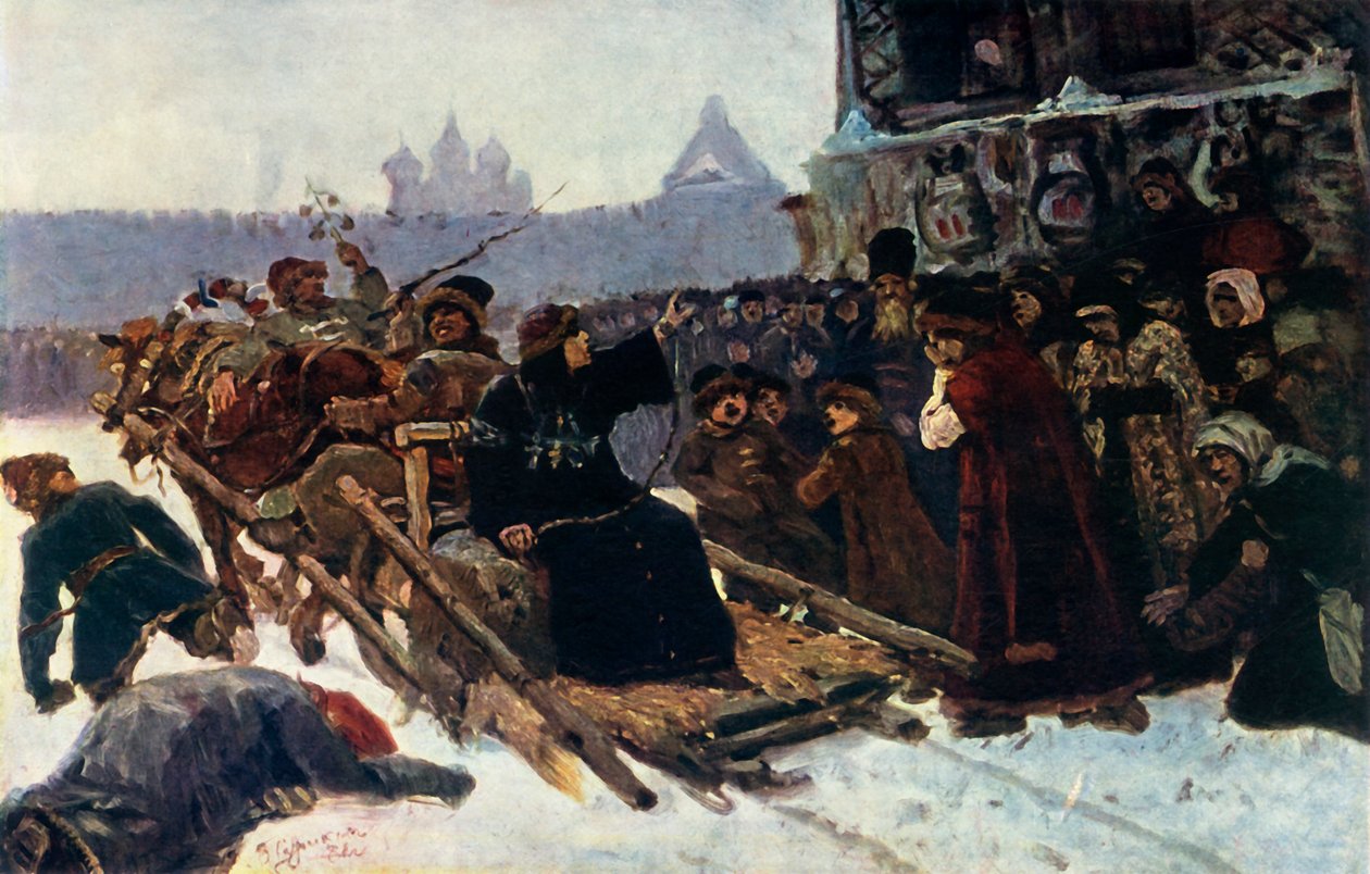 Der Bojar Morozova, eine Studie, 1881, 1965 von Vasily Surikov