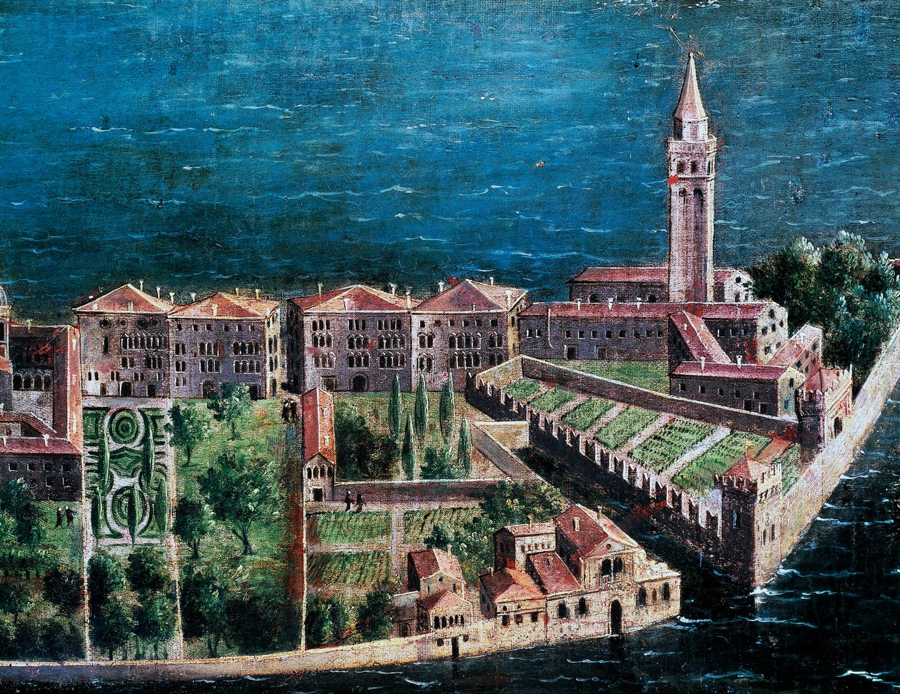 Garten neben der Kirche des Erlösers (Detail) von Venetian School