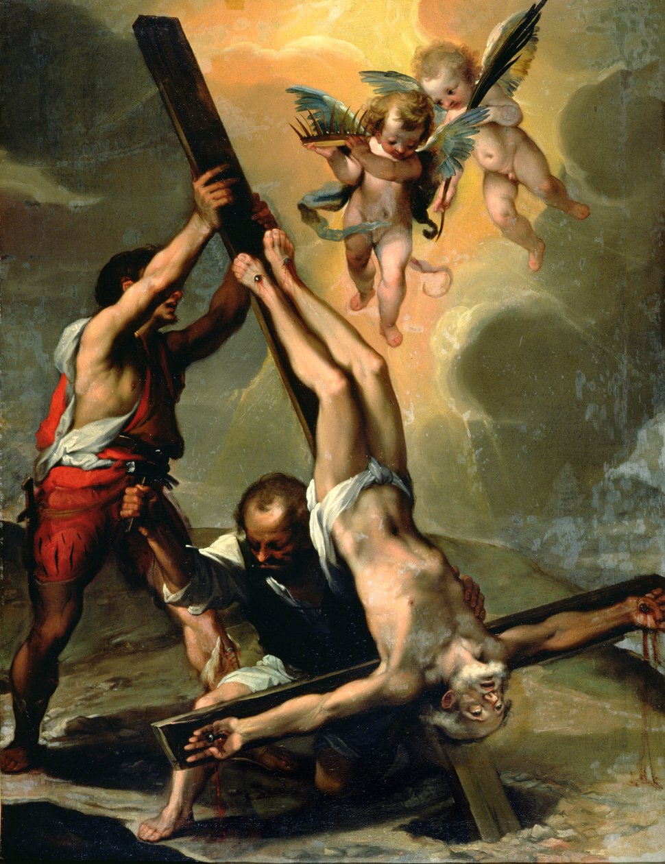 Die Kreuzigung des Heiligen Petrus von Ventura di Arcangelo Salimbeni