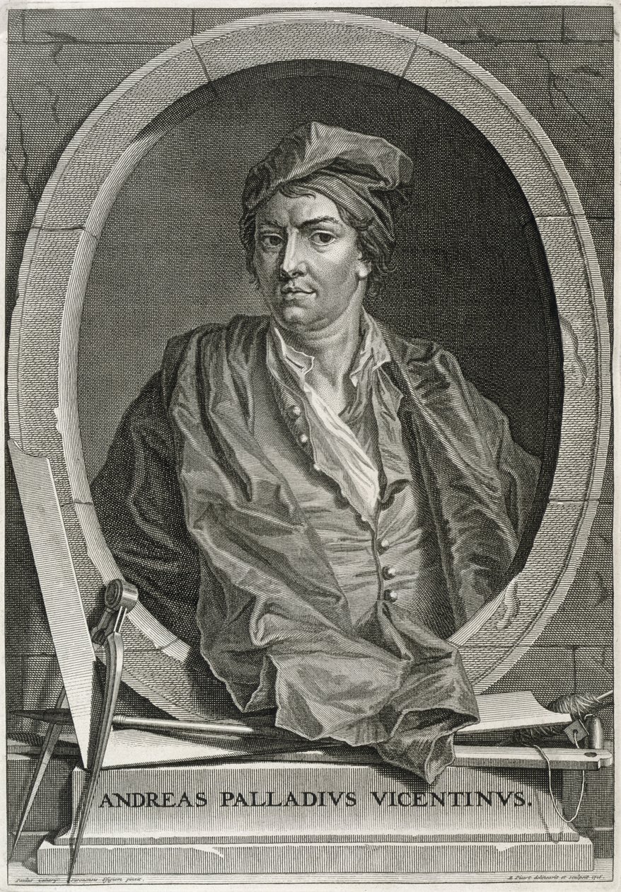 Andrea Palladio (1508-80) graviert von Bernard Picart (1673-1733) 1716 von Paolo Veronese