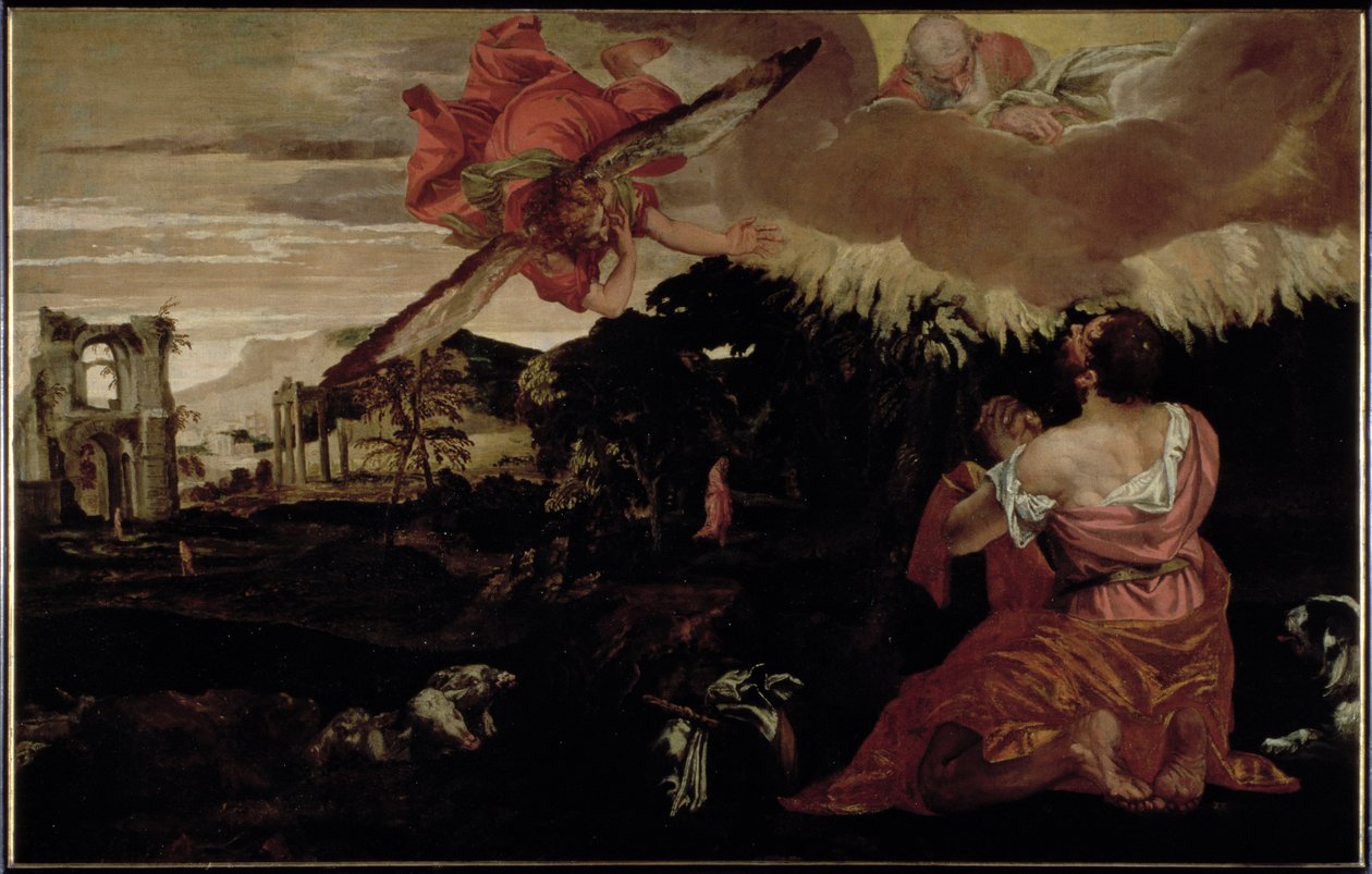Moses und der brennende Dornbusch von Paolo Veronese
