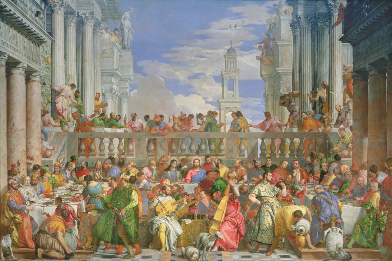 Das Hochzeitsfest zu Kana, ca. 1562 von Paolo Veronese