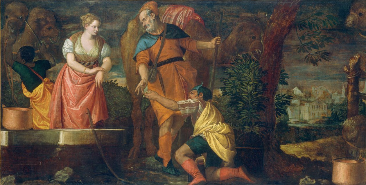 Rebekka am Brunnen von Veronese and Workshop