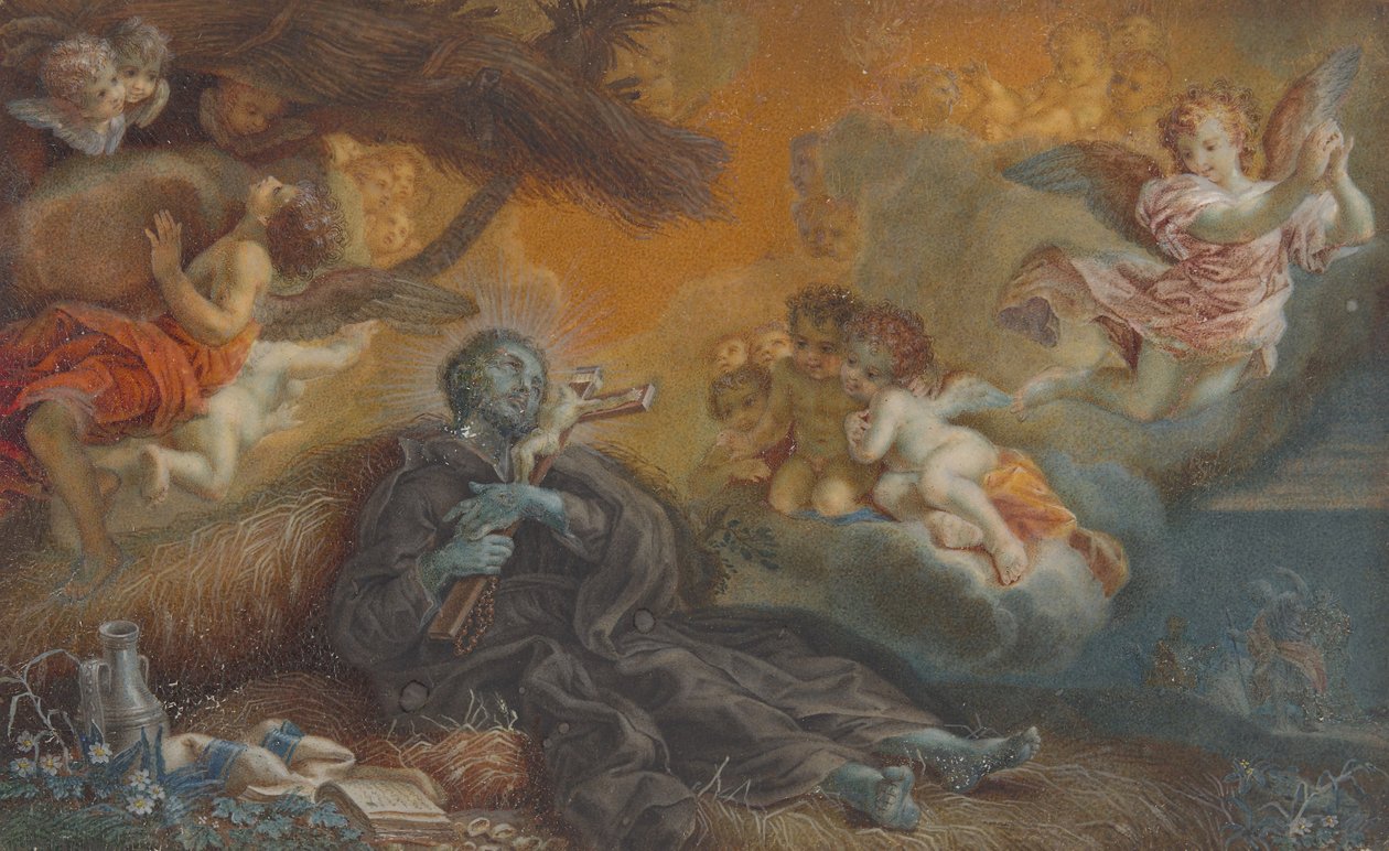 Der Tod des Heiligen Franz Xaver, ca. 1750 von Veronica Stern