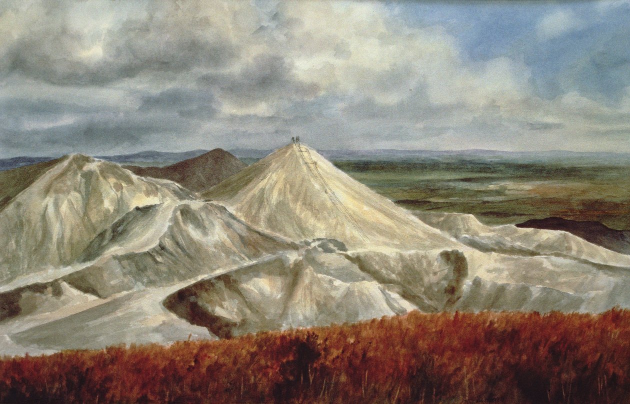 Cornische Landschaft - China Clay Steinbrüche bei St. Austell von Vic Trevett