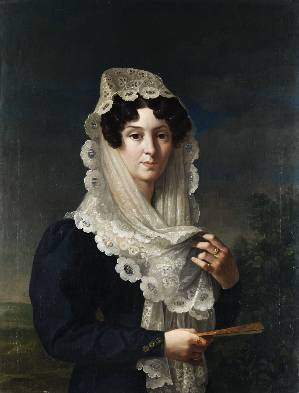 Doña Gertrudis de Compte y de Bruga, Witwe des Sarda Molins von Vicente Lopez y Portana