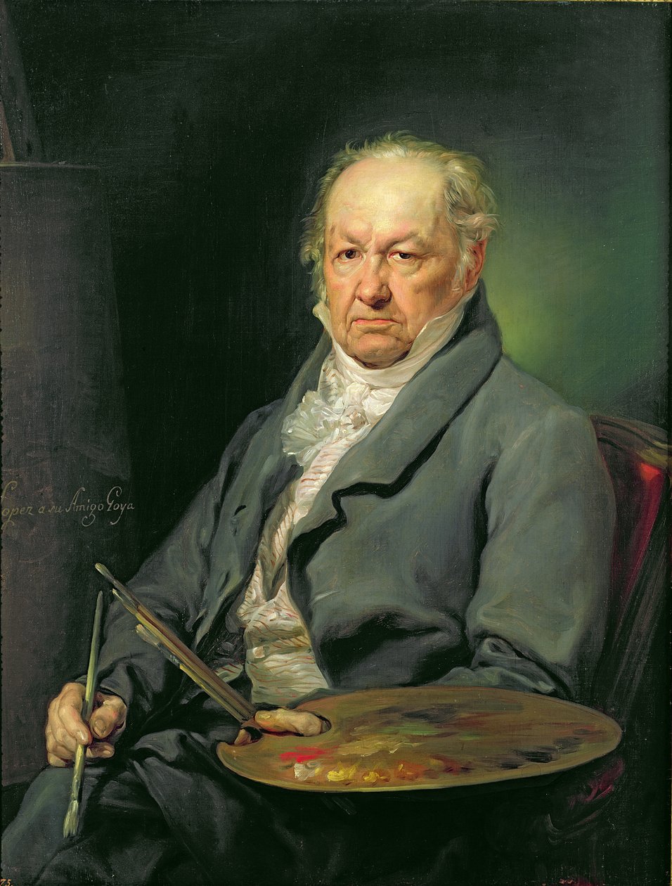 Francisco Jose de Goya, 1826 von Vicente Lopez y Portana