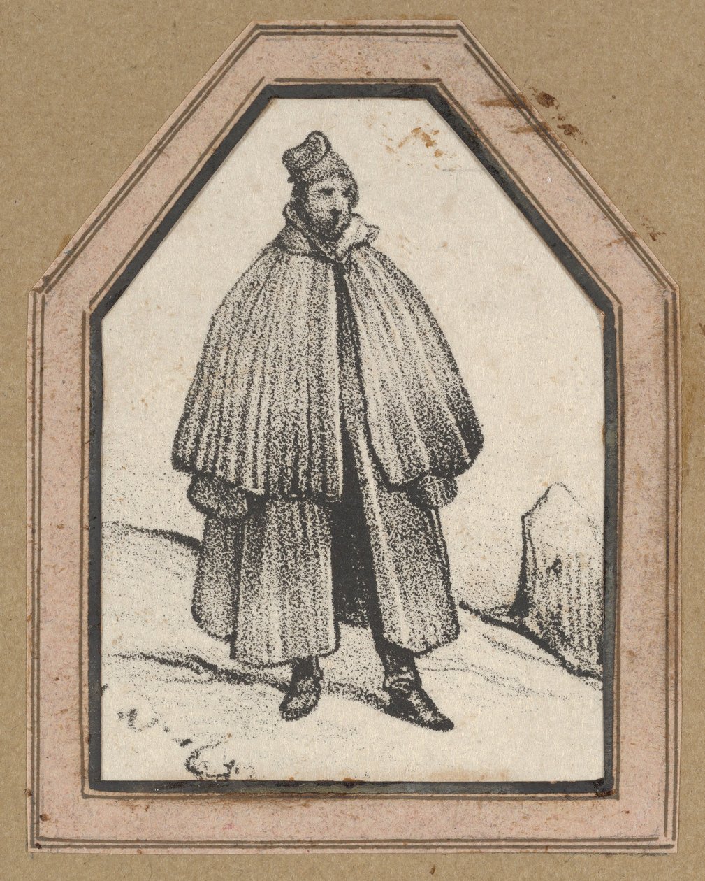 Mann mit Umhang von Victor Adam