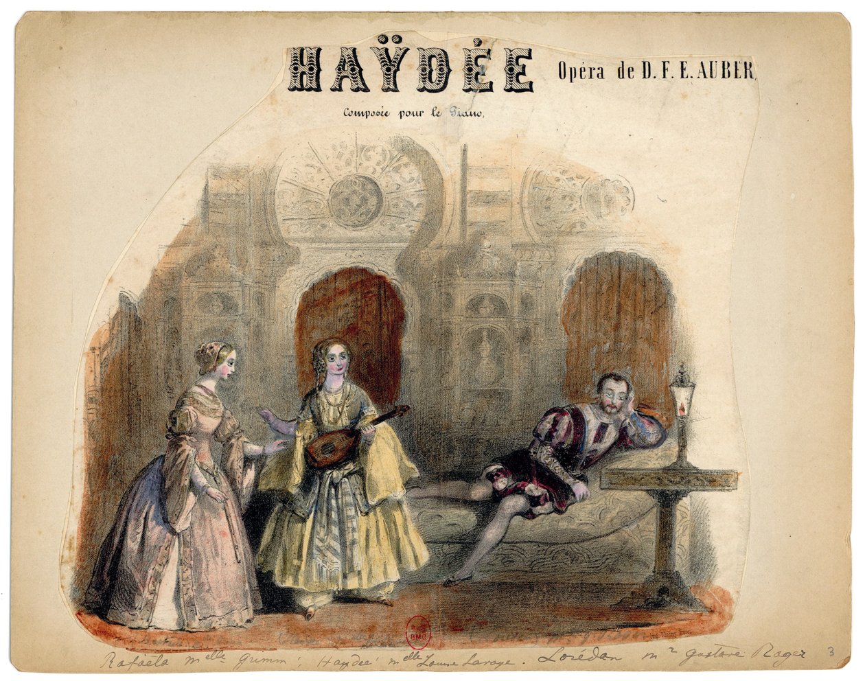 Auber - Haydée - Illustration von Victor Coindre, 1848 von Victor Coindre