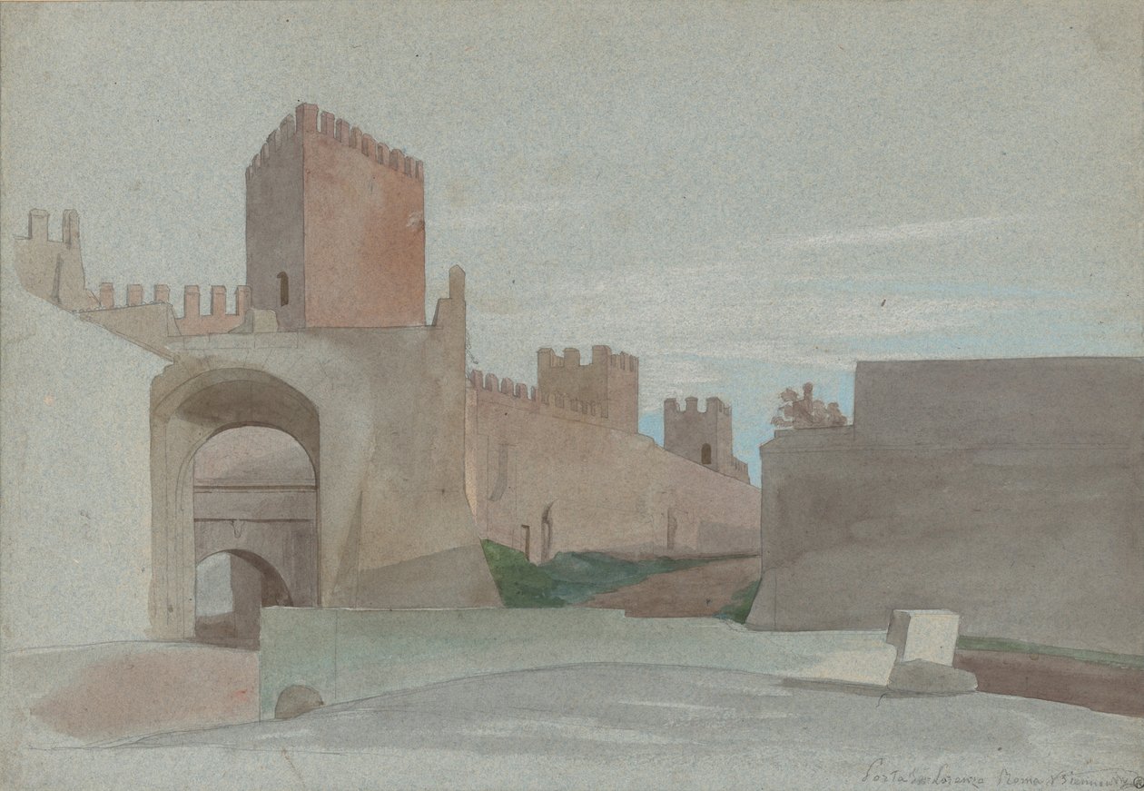 Porta San Lorenzo, Rom von Victor François Eloi Biennourry