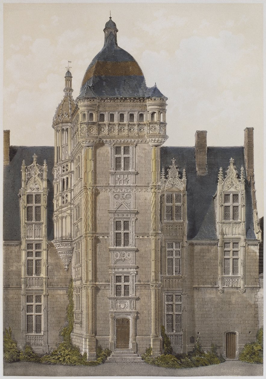 Schloss Saint-Ouen, Mayenne, Illustration aus 