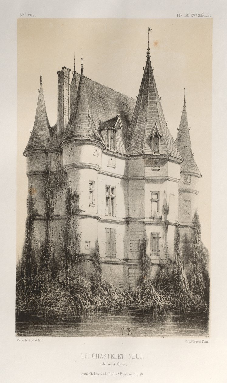 Pl. 67, Le Chastenet-Neuf Saône et Loire, 1860 von Victor Petit