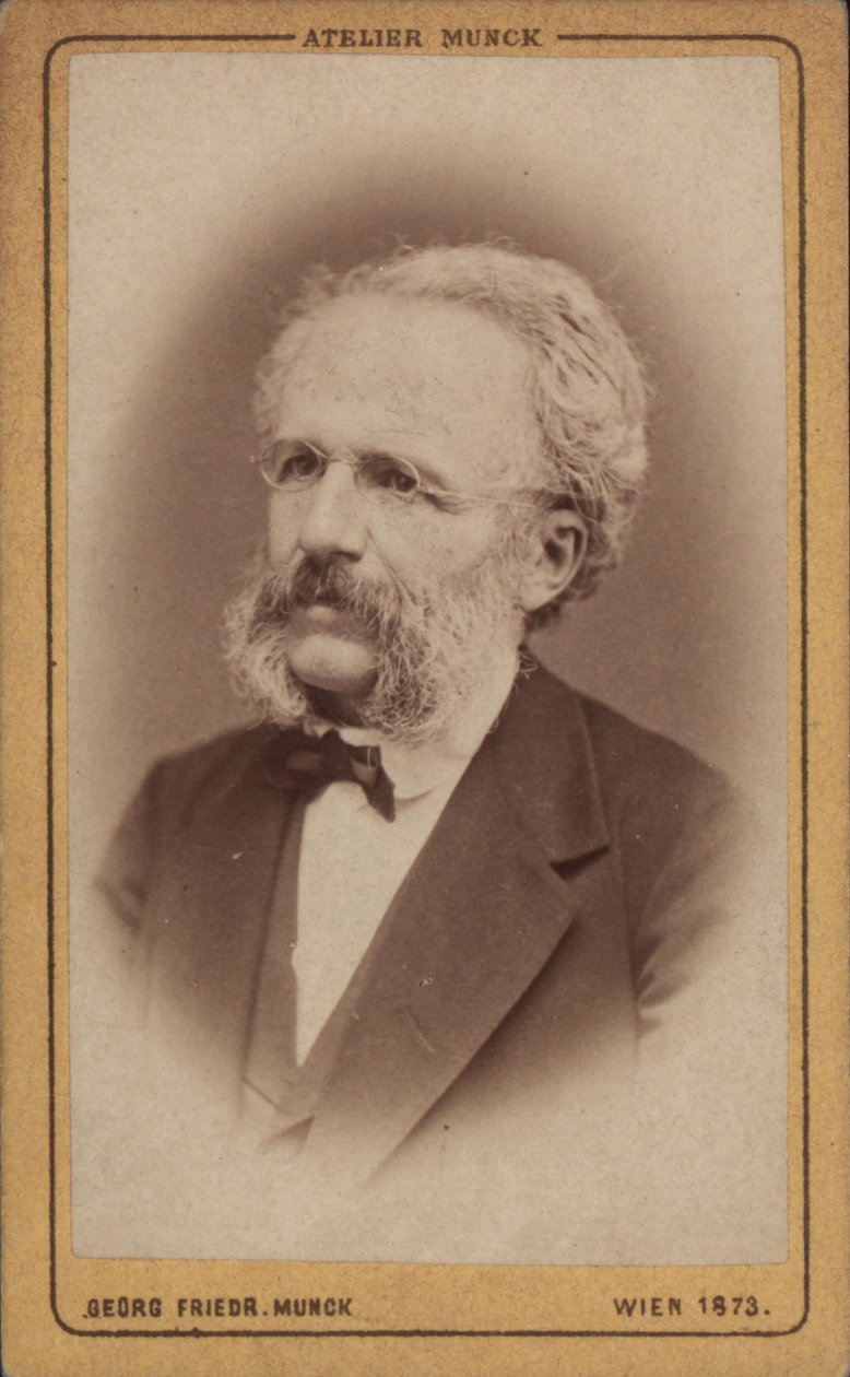 Porträt des Komponisten August Wilhelm Ambros, 1773 von Vienna . Photo studio Georg Friedrich