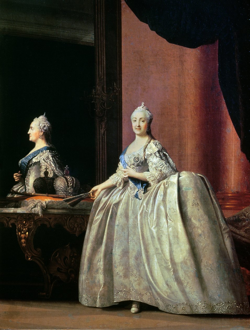 Kaiserin Katharina II. vor dem Spiegel, 1779 von Vigilius Erichsen