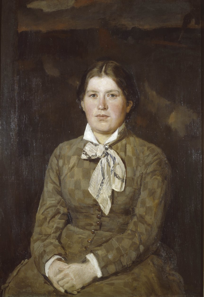 Porträt von Alexandra Vladimirovna Vasnetsova, der Frau des Künstlers, 1878 von Viktor Mikhaylovich Vasnetsov