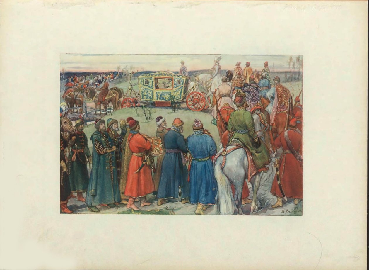 Zaren Alexei Michailowitsch auf der Jagd, 1896 von Viktor Mikhaylovich Vasnetsov