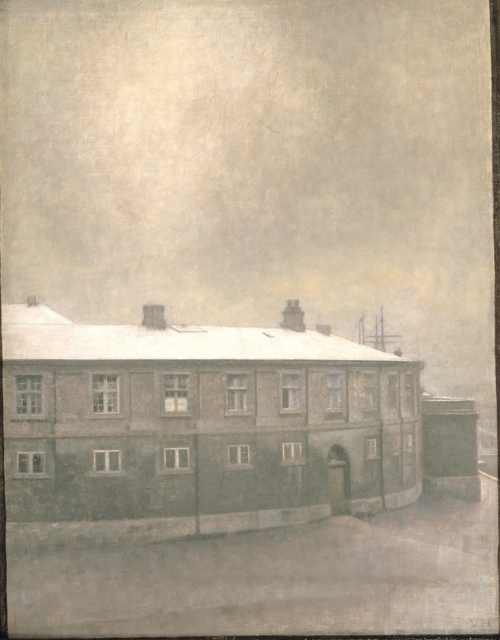 Ein Flügel des Christiansborg-Palastes von Vilhelm Hammershøi
